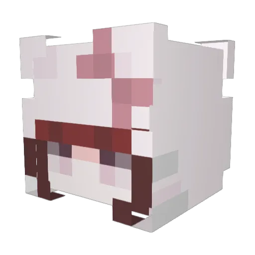 nhamtoey Minecraft avatar head, 3D render