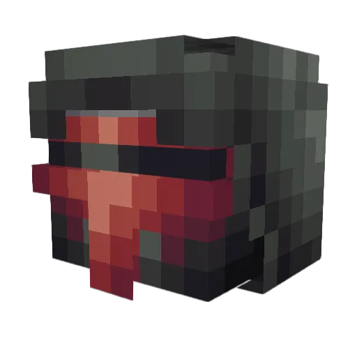 nhauke_ Minecraft avatar head, 3D render