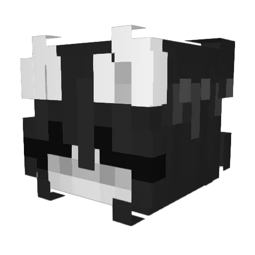 nhelv3 Minecraft avatar head, 3D render