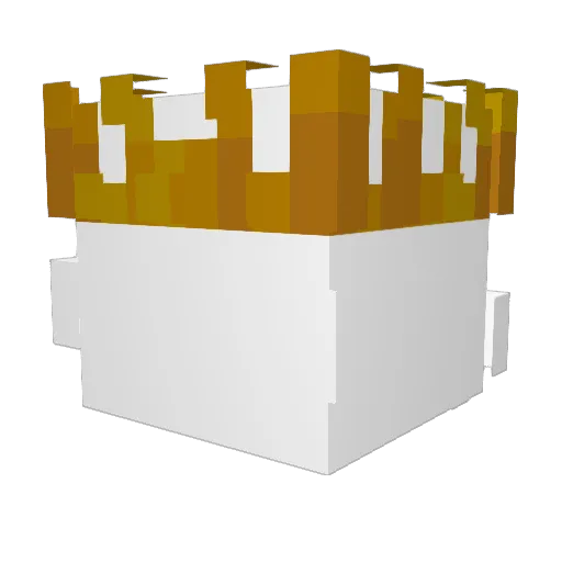 nhhlQWQ Minecraft avatar head, 3D render