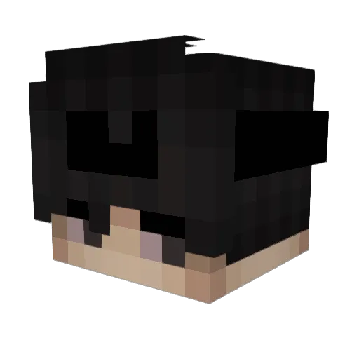 nhiuoadfiounad Minecraft avatar head, 3D render