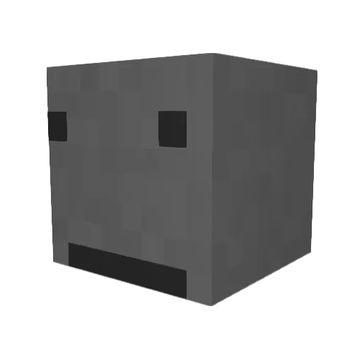 ni5ko Minecraft avatar head, 3D render