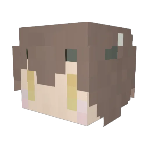 nianadel Minecraft avatar head, 3D render