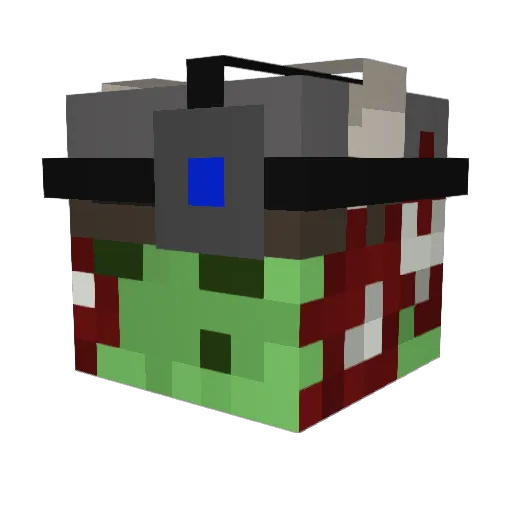 niannorth Minecraft avatar head, 3D render