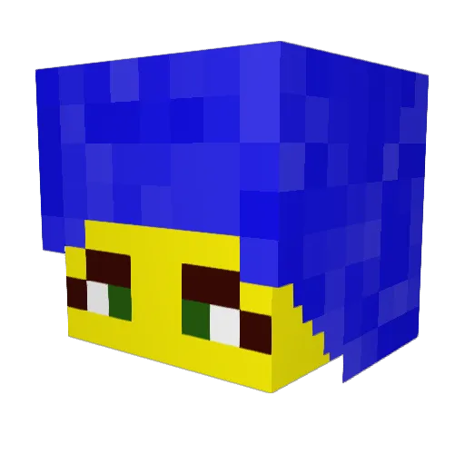 niaran Minecraft avatar head, 3D render
