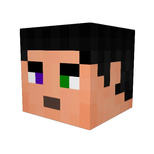 nibbo Minecraft avatar head, 3D render