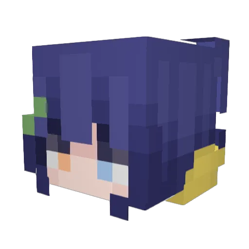 nibsplay Minecraft avatar head, 3D render