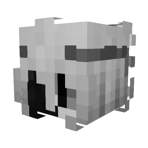 nibuha1 Minecraft avatar head, 3D render