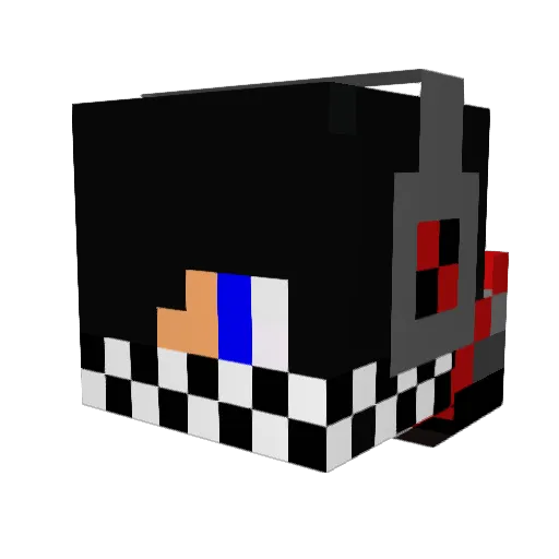 nicHD123 Minecraft avatar head, 3D render