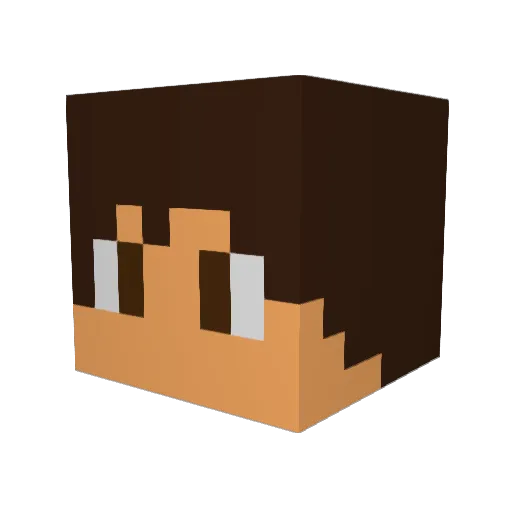 nica67 Minecraft avatar head, 3D render