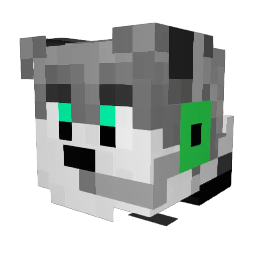 nicblas Minecraft avatar head, 3D render