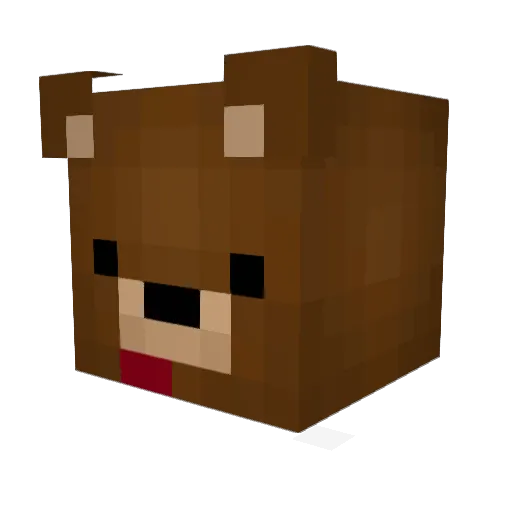 nicbowles Minecraft avatar head, 3D render