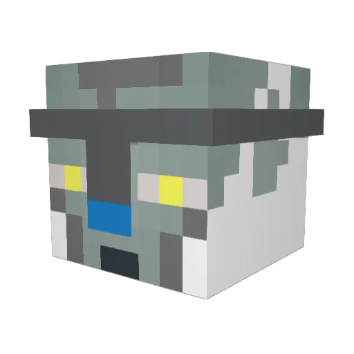 nicc101 Minecraft avatar head, 3D render