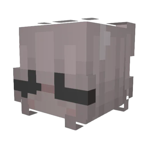 niccie Minecraft avatar head, 3D render