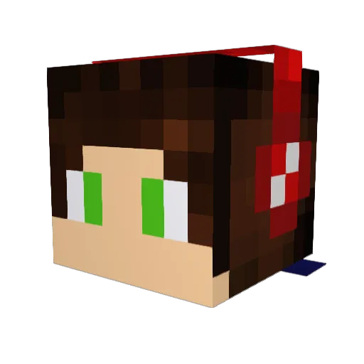 niccoberto Minecraft avatar head, 3D render