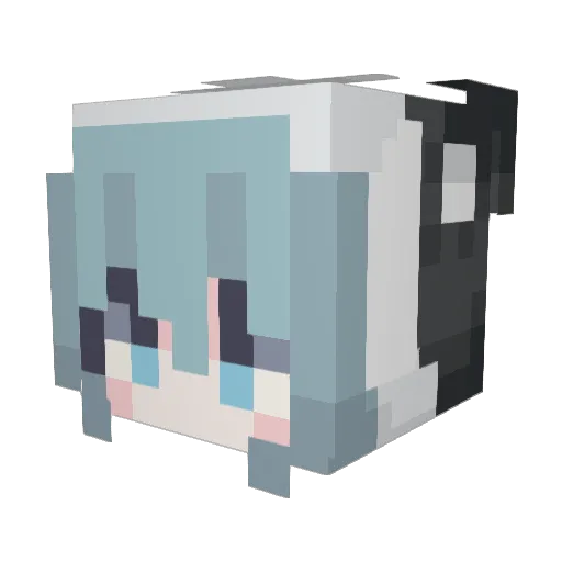 nicebassbro Minecraft avatar head, 3D render
