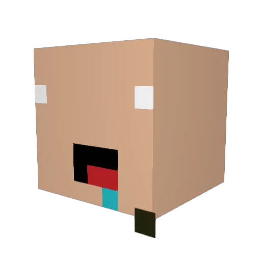 nicegame_me Minecraft avatar head, 3D render