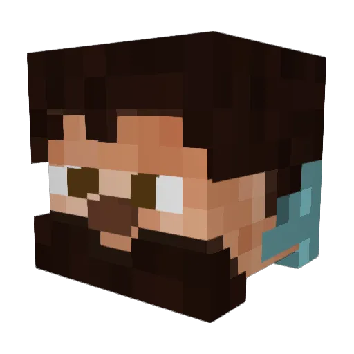 niceguyhere Minecraft avatar head, 3D render