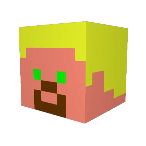 niceman2002 Minecraft avatar head, 3D render