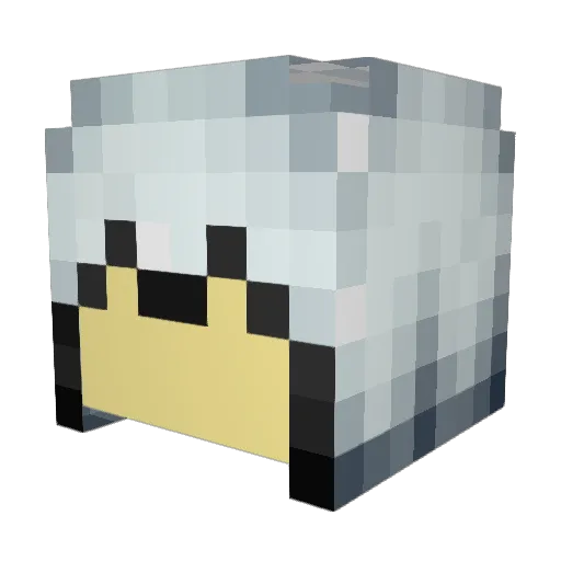 nicepants21 Minecraft avatar head, 3D render