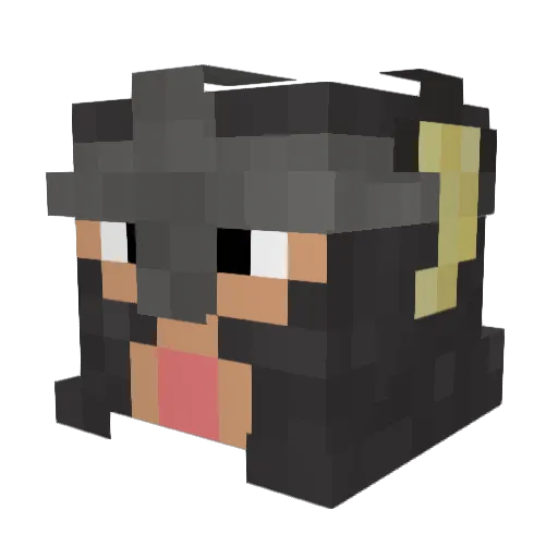 nicex000 Minecraft avatar head, 3D render