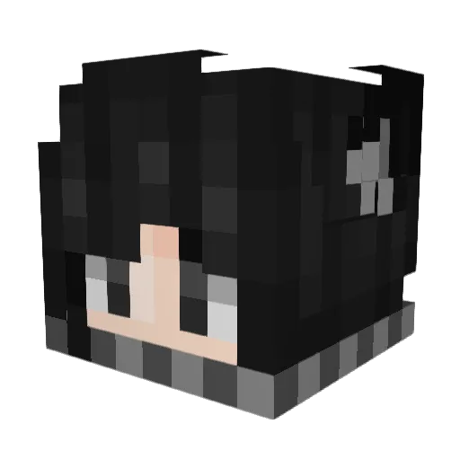 nichid2001 Minecraft avatar head, 3D render