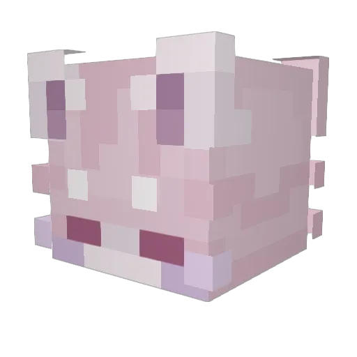 nichiiii Minecraft avatar head, 3D render