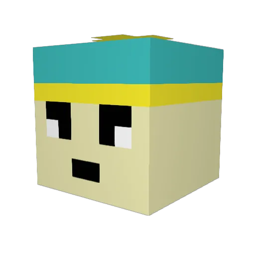 nicholasd1324 Minecraft avatar head, 3D render