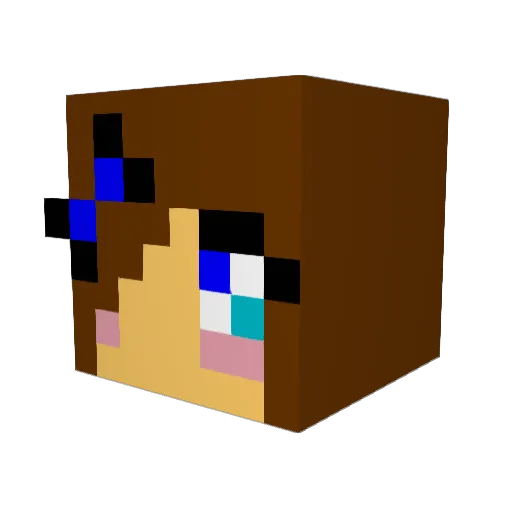 nichole432 Minecraft avatar head, 3D render
