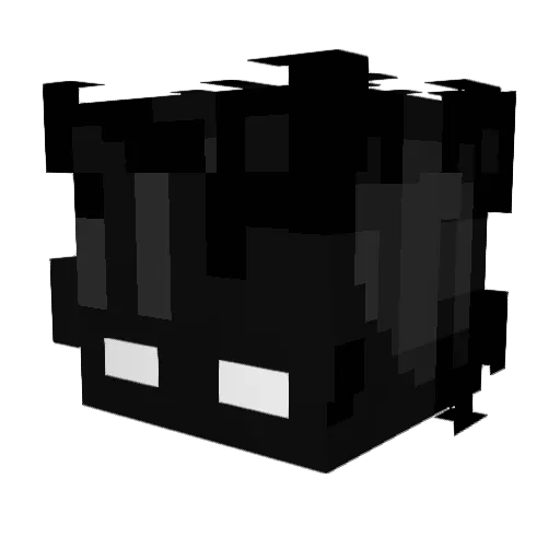 nicholqr Minecraft avatar head, 3D render