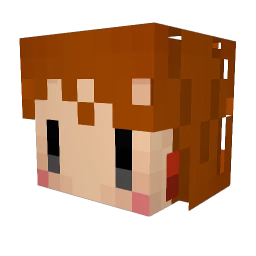 nicht774 Minecraft avatar head, 3D render