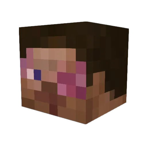 nici2tk Minecraft avatar head, 3D render
