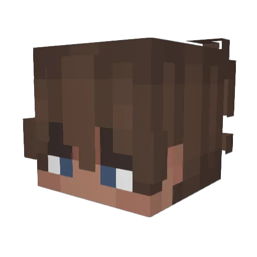 nicifore Minecraft avatar head, 3D render
