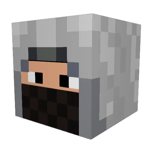 nick09016 Minecraft avatar head, 3D render