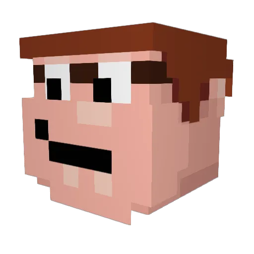 nick112518 Minecraft avatar head, 3D render