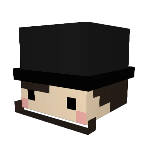 nick12604 Minecraft avatar head, 3D render