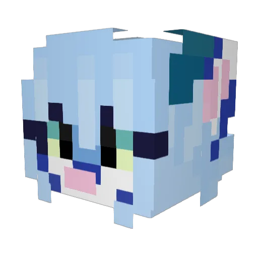 nick25581 Minecraft avatar head, 3D render