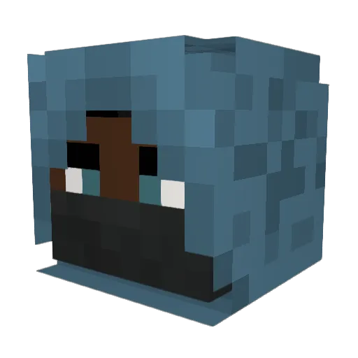nick3491 Minecraft avatar head, 3D render