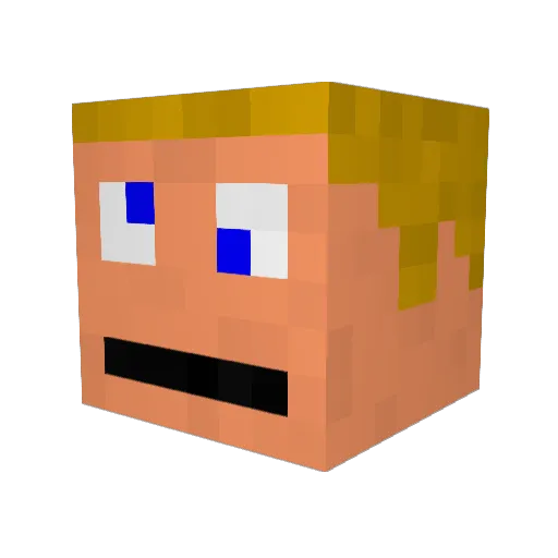 nick6554 Minecraft avatar head, 3D render