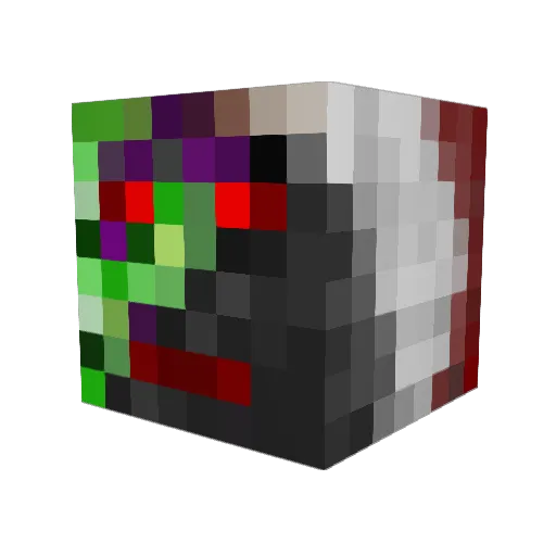 nick90123 Minecraft avatar head, 3D render
