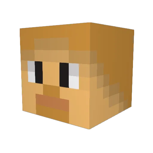 nick945a Minecraft avatar head, 3D render