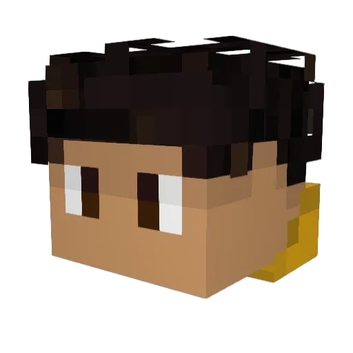 nick992 Minecraft avatar head, 3D render