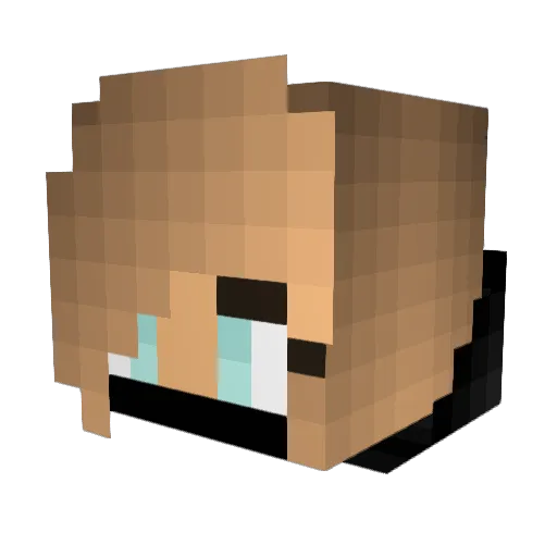 nickHD50 Minecraft avatar head, 3D render