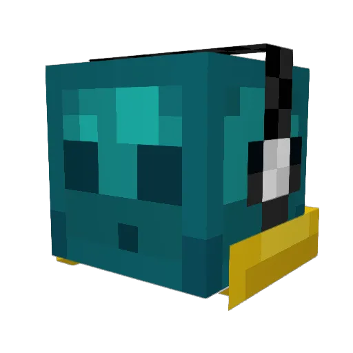nick_09028 Minecraft avatar head, 3D render