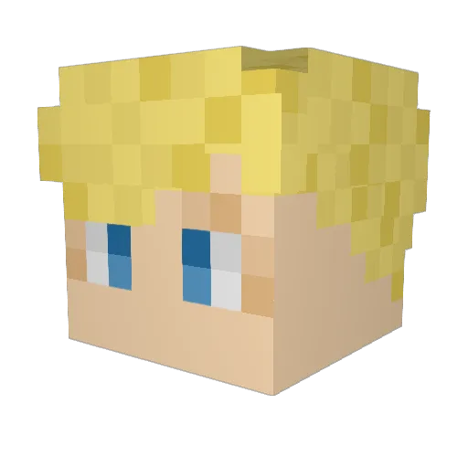 nick_g0d Minecraft avatar head, 3D render