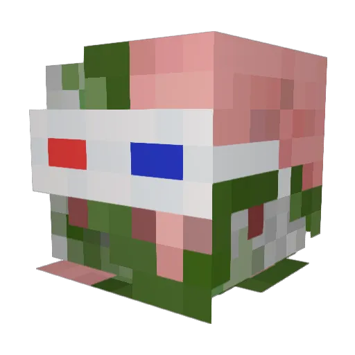 nickabeast Minecraft avatar head, 3D render