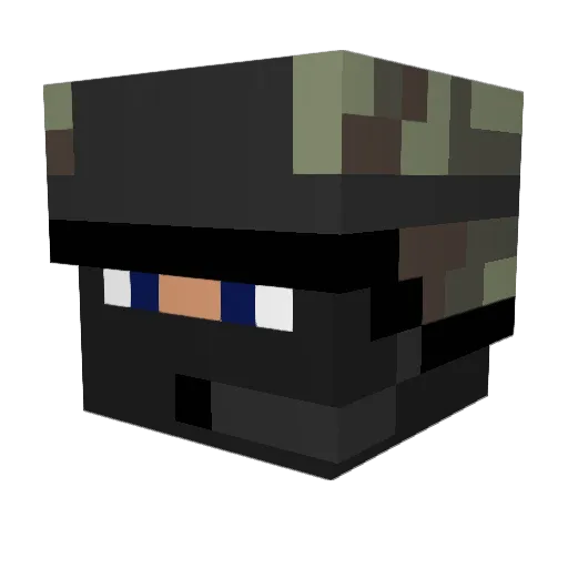 nickandlachy Minecraft avatar head, 3D render