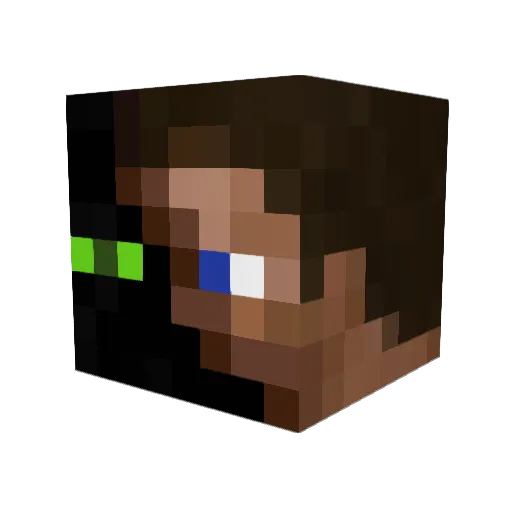 nickb1234567890 Minecraft avatar head, 3D render