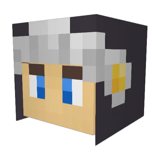 nickeb96 Minecraft avatar head, 3D render