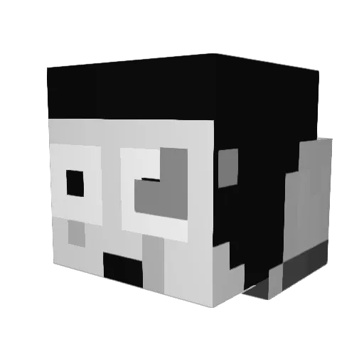 nickedd_ Minecraft avatar head, 3D render